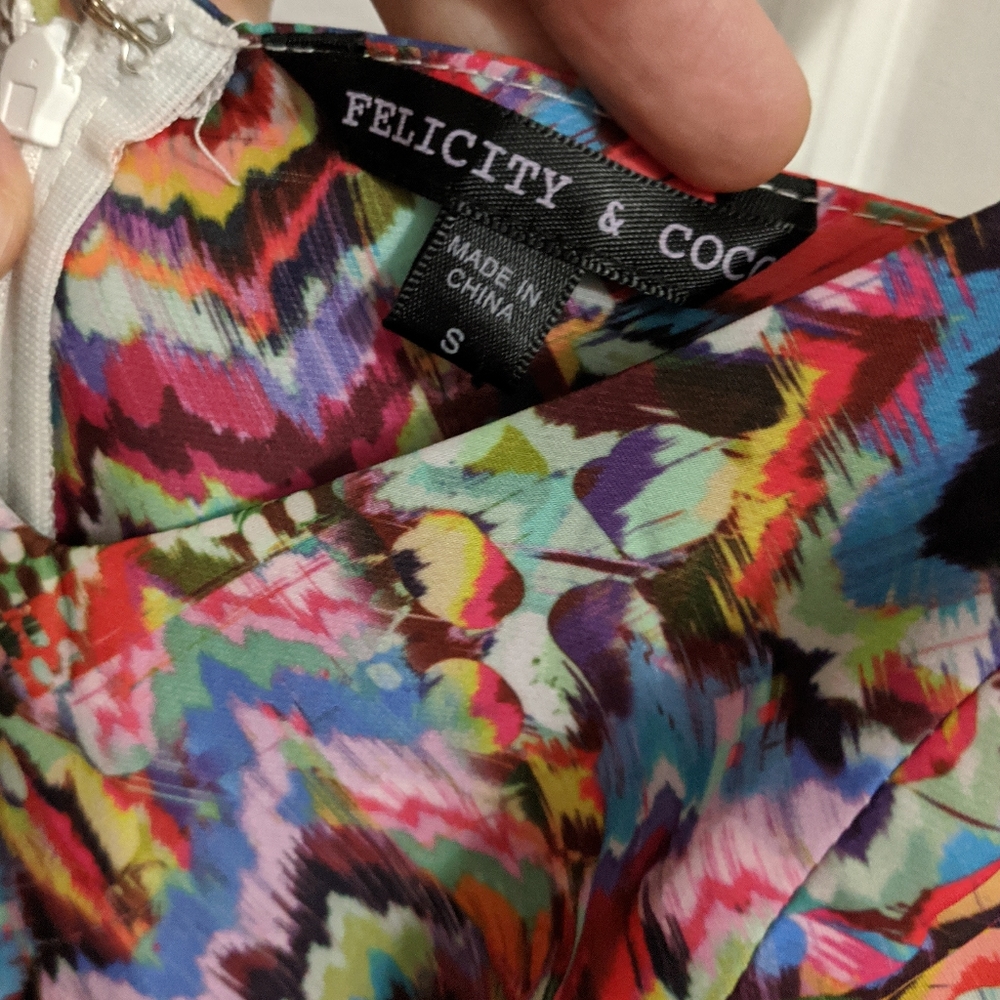 Felicity + Coco Colby Kalidis Print Midi Dress S - image 3